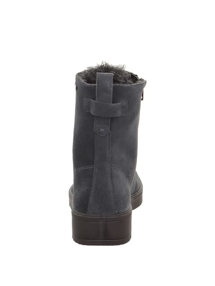 Leren enkellaarzen "Mystic Charcoal" grijs