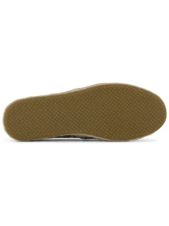 Leren espadrilles beige/zwart