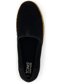 Leren espadrilles zwart