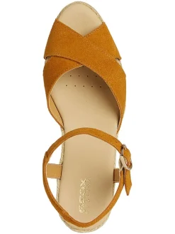 Leren haksandalen "Gelsa" lichtbruin