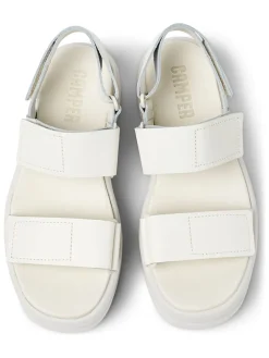 Leren haksandalen "Pelotas Flota" crème