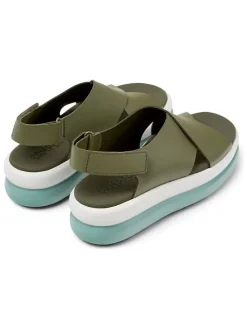 Leren haksandalen "Pelotas Flota" kaki