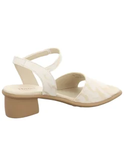 Leren haksandalen "Vivi" crème