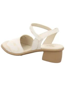 Leren haksandalen "Vivi" crème