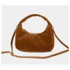 Leren handtas "Gisor Suede" lichtbruin - (B)29 x (H)29 x (D)10 cm