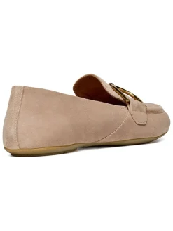 Leren instappers "Palmaria" beige