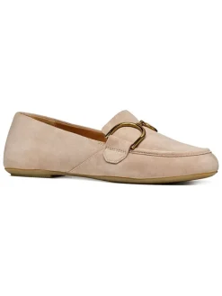 Leren instappers "Palmaria" beige