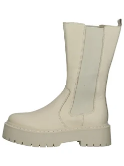Leren laarzen beige