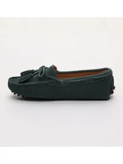 Leren mocassins "January" groen