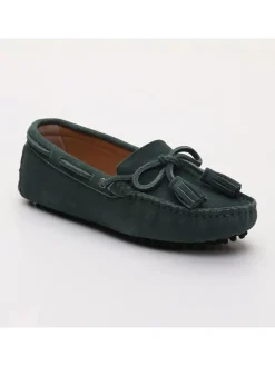Leren mocassins "January" groen