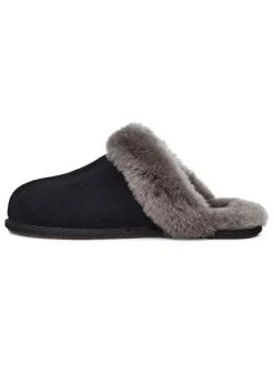 Leren pantoffels "Scuffette II" zwart