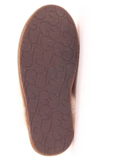 Leren pantoffels "Scuffette II" lichtbruin