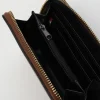Leren portemonnee "Moni Box" lichtbruin - (B)12 x (H)10 cm