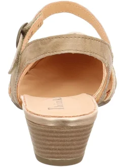 Leren pumps beige