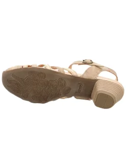 Leren pumps beige