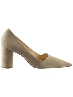 Leren pumps beige/bruin