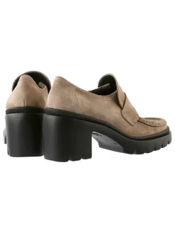 Leren pumps "Bonnie" taupe