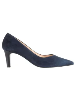 Leren pumps "Boulevard 60" donkerblauw