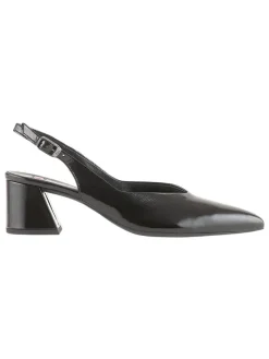 Leren pumps "Calla" antraciet