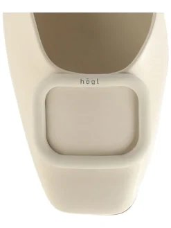 Leren pumps crème