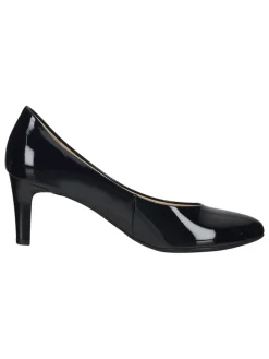 Leren pumps donkerblauw