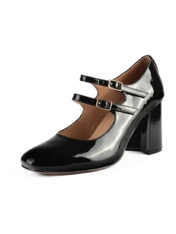 Leren pumps "Fell This Way" zwart