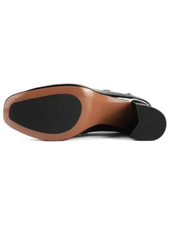 Leren pumps 