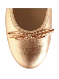 Leren pumps goudkleurig