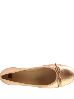 Leren pumps goudkleurig