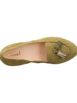Leren pumps kaki