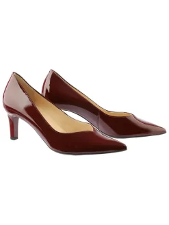 Leren pumps "Margot" bordeaux