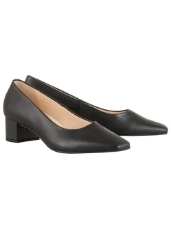 Leren pumps 