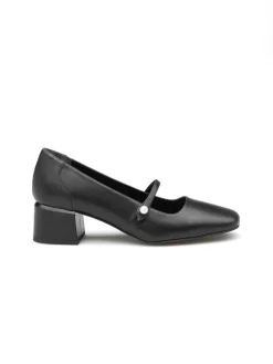 Leren pumps zwart