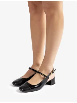 Leren pumps zwart