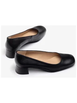 Leren pumps zwart