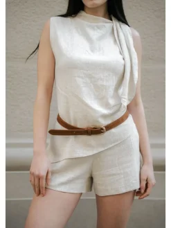 Leren riem "Avanti" camel - (L)100 cm