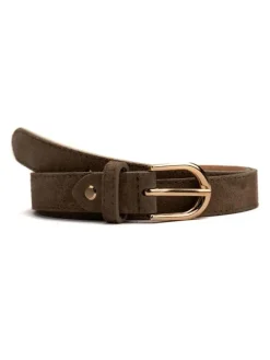 Leren riem "Avanti" taupe - (L)100 cm