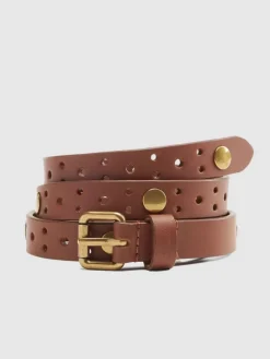 Leren riem bruin