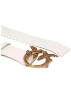 Leren riem crème