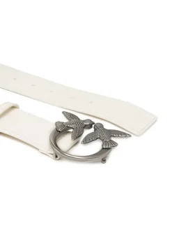 Leren riem crème