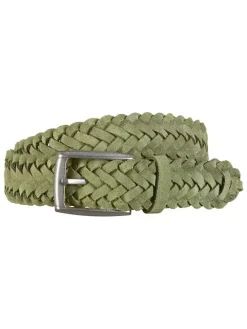 Leren riem groen