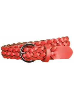Leren riem rood