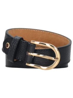 Leren riem zwart