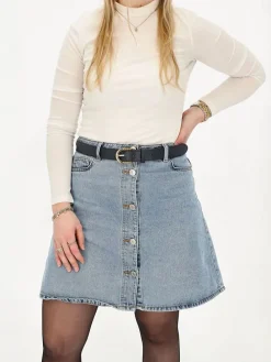 Leren riem zwart