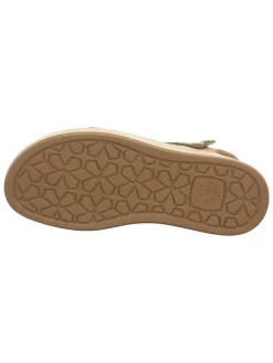 Leren sandalen beige