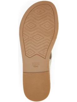 Leren sandalen crème