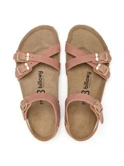 Leren sandalen lichtroze