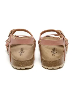 Leren sandalen lichtroze