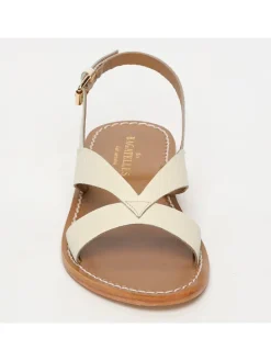 Leren sandalen "Oceana" crème