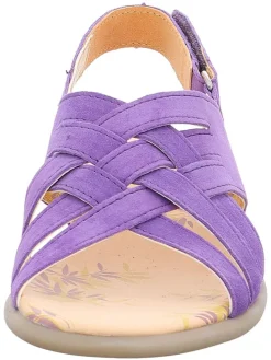 Leren sandalen paars